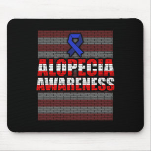 Alopezie Sensibilisierung für Haarausfall Krieger  Mousepad
