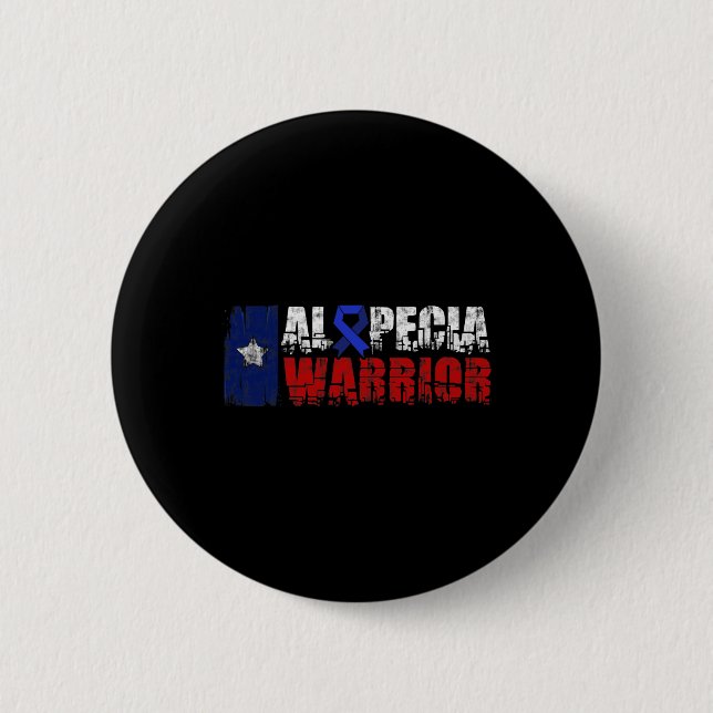 Alopezie Sensibilisierung Haarausfall Krieger Gesu Button (Vorderseite)