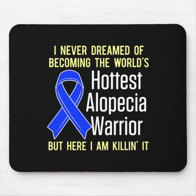 Alopezie Sensibilisierung Haarausfall Krieger Hitz Mousepad (Vorne)