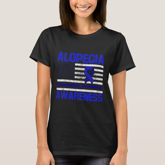 Alopezie Sensibilisierung Haarausfall Krieger Insp T-Shirt (Vorderseite)