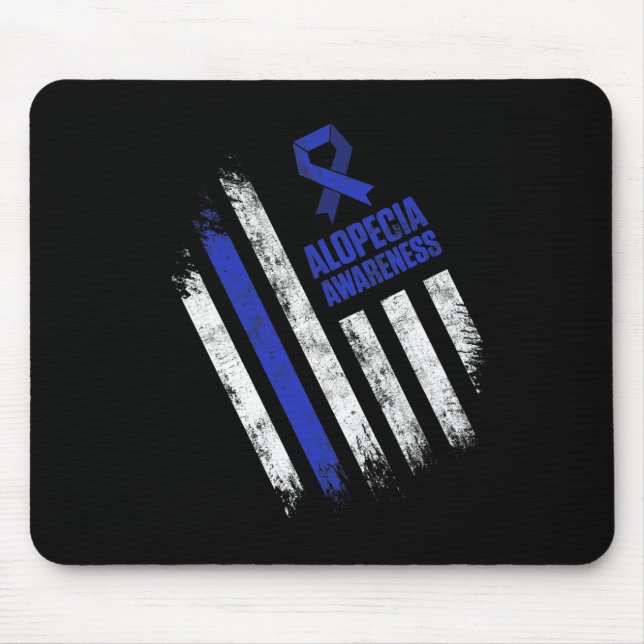 Alopezie Sensibilisierung Haarausfall Krieger Tack Mousepad (Vorne)