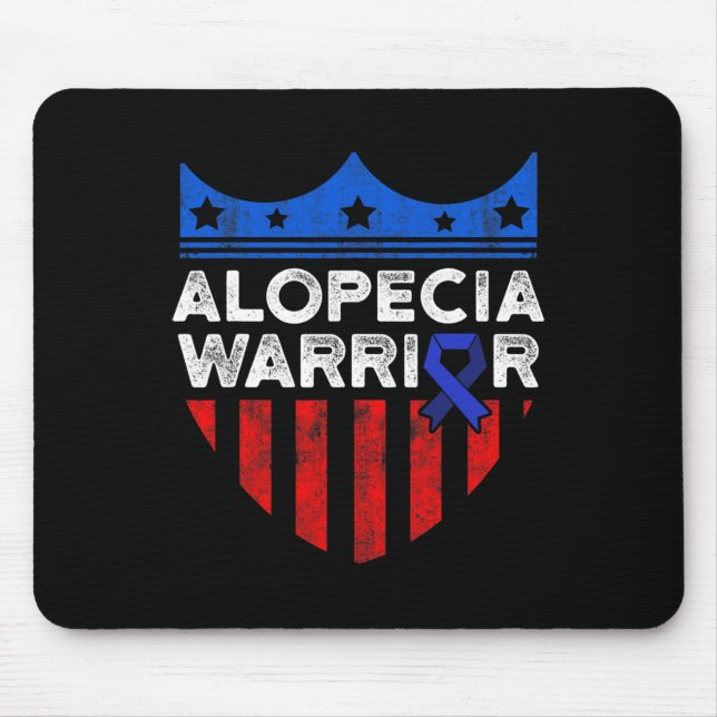 Alopezie Sensibilisierung Haarausfall Kriegserkran Mousepad (Vorne)