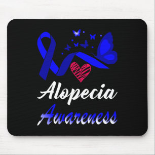 Alopezie Sensibilisierung Schmetterlinge Blue Ribb Mousepad