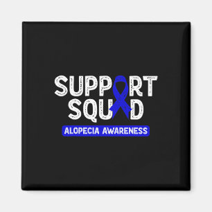 Alopezie Sensibilisierung Unterstützung Squad Blue Magnet