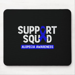 Alopezie Sensibilisierung Unterstützung Squad Blue Mousepad