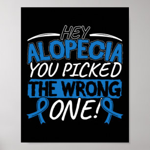 Alopezie Sensibilisierungsdesign für einen Alopezi Poster