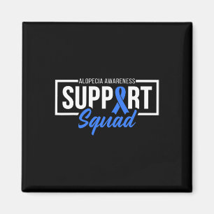 Alopezie Sensibilisierungskampagne Ich trage Blue Magnet