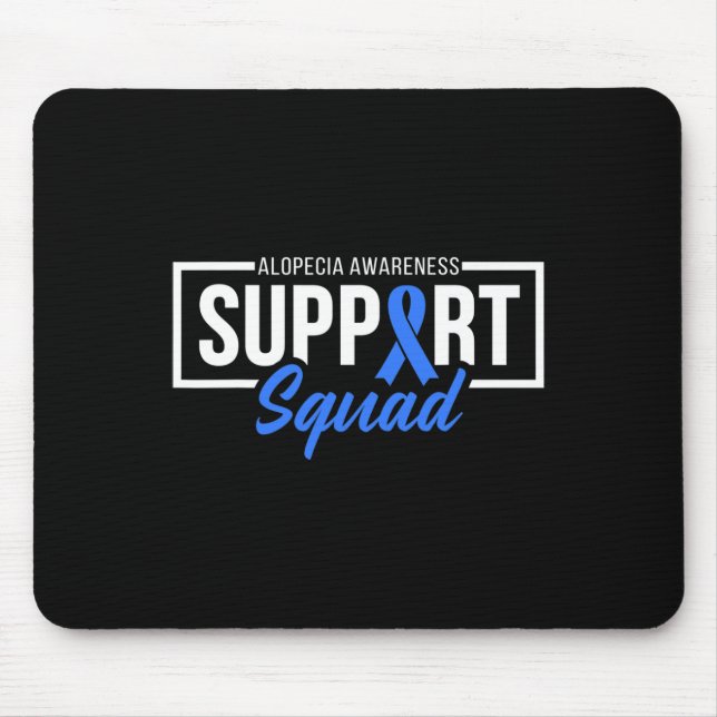 Alopezie Sensibilisierungskampagne Ich trage Blue  Mousepad (Vorne)
