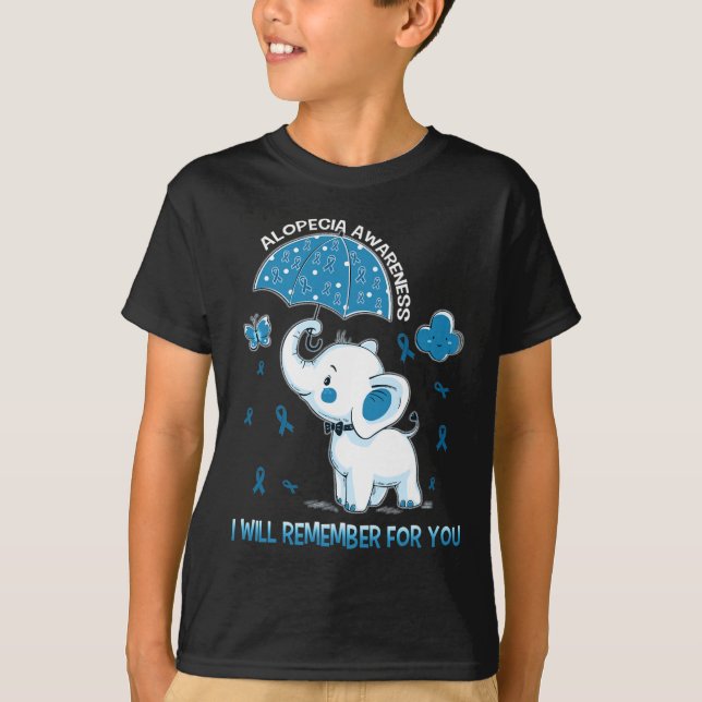 Alopezie Sensibilisierungskraft Elefant T-Shirt (Vorderseite)