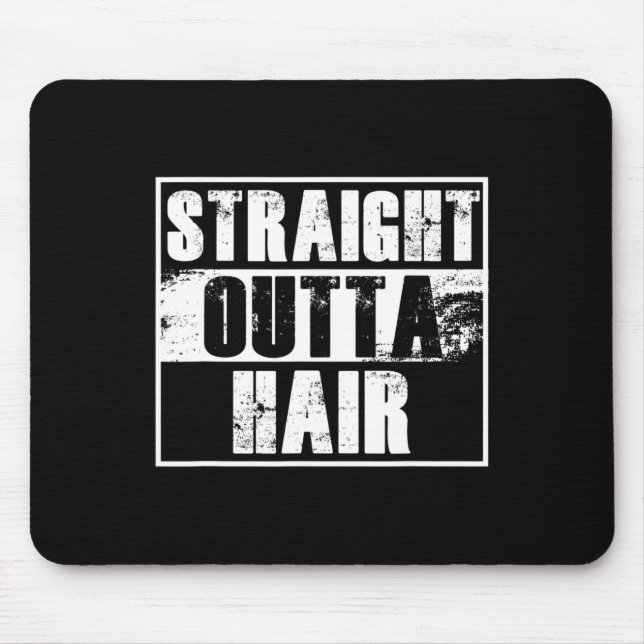 Aloppezie Bald Kopf Bald Kopf Geschenk Mousepad (Vorne)