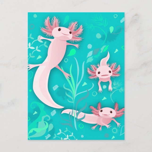 Alotta Axolotls Postcard Postkarte (Vorderseite)