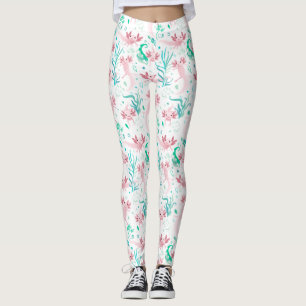 Alotta Pink Axolotls Weiße Leggings