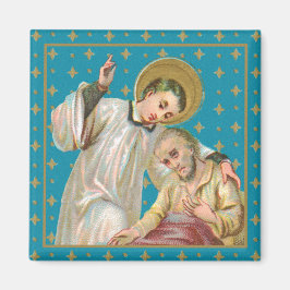 Aloysius Gonzaga & Plague Victim (M 006) Magnet