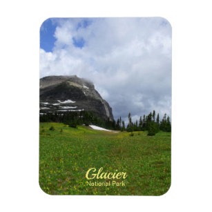 Alp Gletscher Nationalpark Foto Magnet