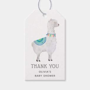 Alpaca-Baby-Party Danke Boho Süße Lama Geschenkanhänger