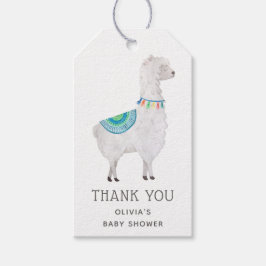 Alpaca Baby Shower Thank You | Boho Cute Llama Geschenkanhänger