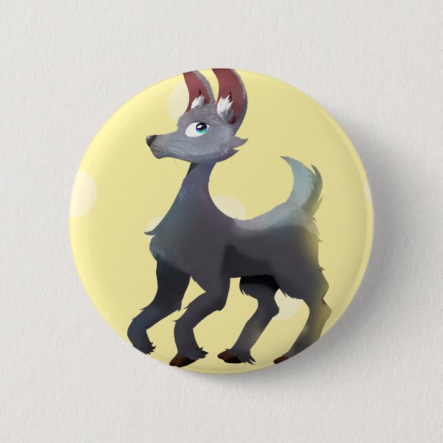 Alpaca Bunny - Ultimate Gray/IlluminHering Button (Vorderseite)