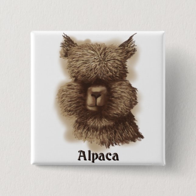 Alpaca Button (Vorderseite)