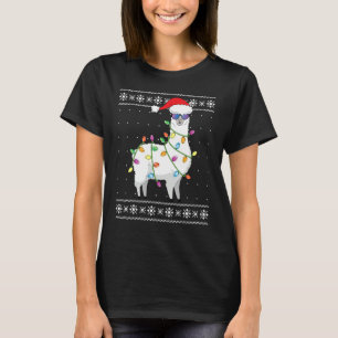 Alpaca Christmas Tree Funny Ugly Christmas Sweet T-Shirt