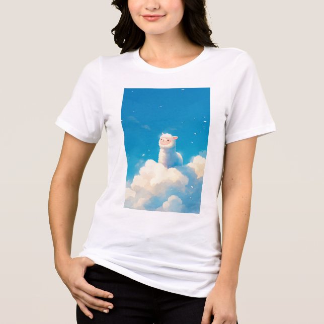 Alpaca Dreamland Tri-Blend Shirt (Vorderseite)