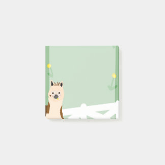 Alpaca Eating Dandelions Sticky notes Post-it Klebezettel
