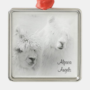 Alpaca Engel Weiße Alpakas Ornament