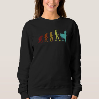 Alpaca Evolution Guanaco Llama Vicuna Züchter Alpa Sweatshirt