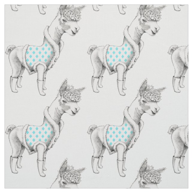 Alpaca-Fabrik Stoff (Muster)