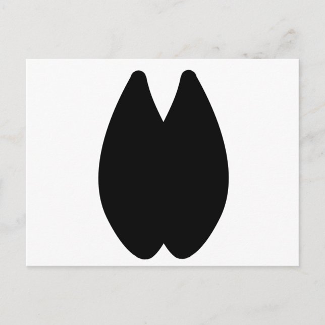 Alpaca Footprint Postkarte (Vorderseite)