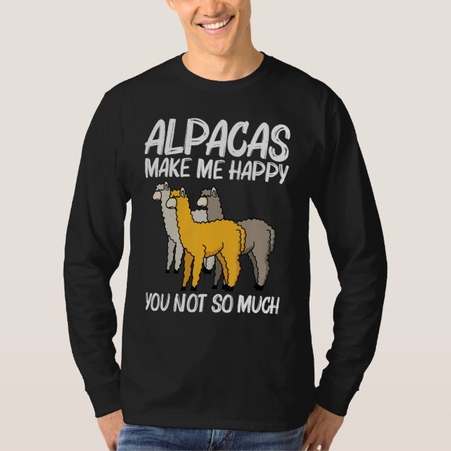 Alpaca For Men Women Camelid Mammal Animal  1 T-Shirt (Vorderseite)