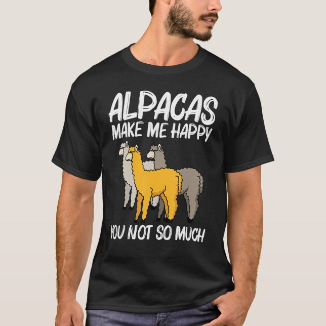 Alpaca For Men Women Camelid Mammal Animal  1 T-Shirt (Vorderseite)