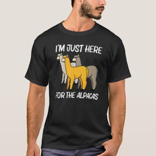 Alpaca For Men Women Camelid Mammal Animal T-Shirt (Vorderseite)