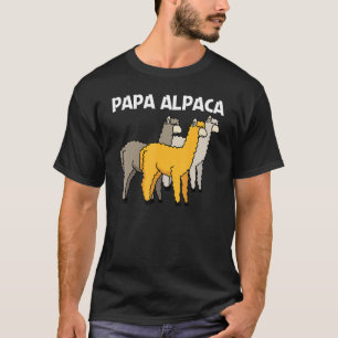 Alpaca für Männer Vater Camelid Mammal Animal T-Shirt