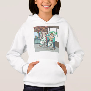 Alpaca-Haarschnitt Hoodie