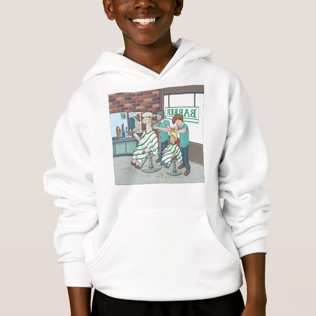 Alpaca-Haarschnitt Hoodie (Vorderseite)