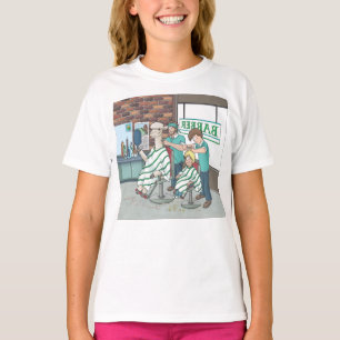 Alpaca-Haarschnitt T-Shirt