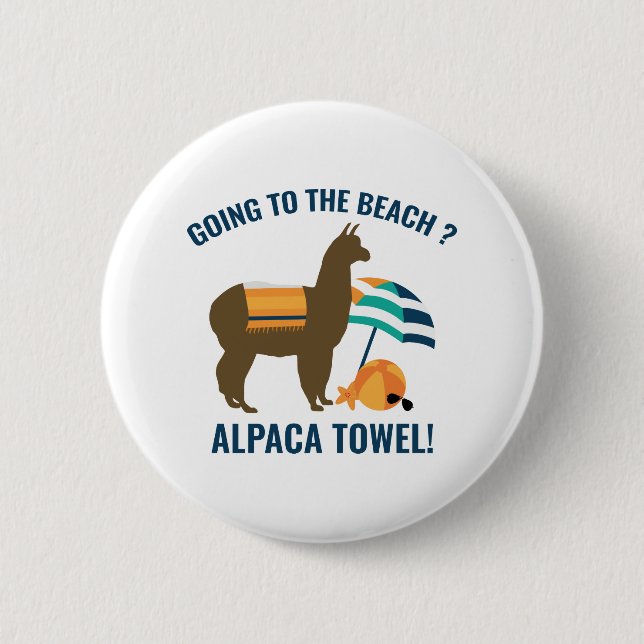 Alpaca-Handtuch Button (Vorderseite)