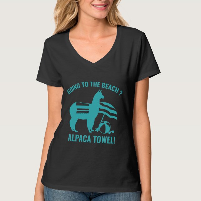 Alpaca-Handtuch T-Shirt (Vorderseite)
