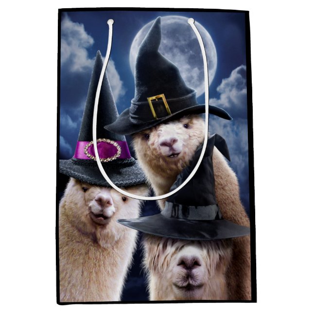 Alpaca-Hexen Mittlere Geschenktüte (Vorderseite)