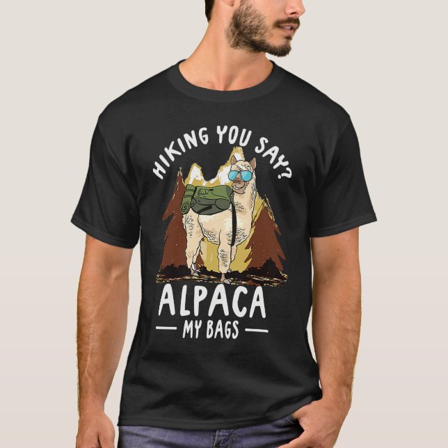 Alpaca Hiking Apparel For Women T-Shirt (Vorderseite)