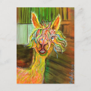 Alpaca - Hilda Postcard Postkarte