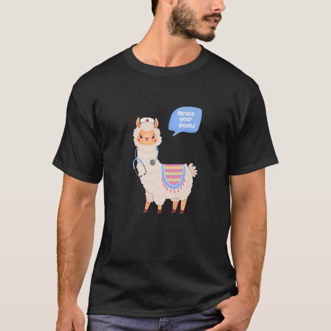 Alpaca Ihr Niedliches Llama-Wundheilgeschenk T-Shirt (Vorderseite)