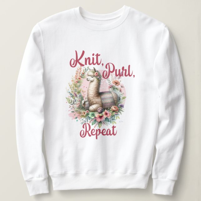 Alpaca-Knitter Sweatshirt (Design vorne)