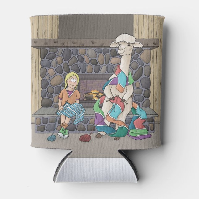 Alpaca Knitting Dosenkühler (Vorderseite)