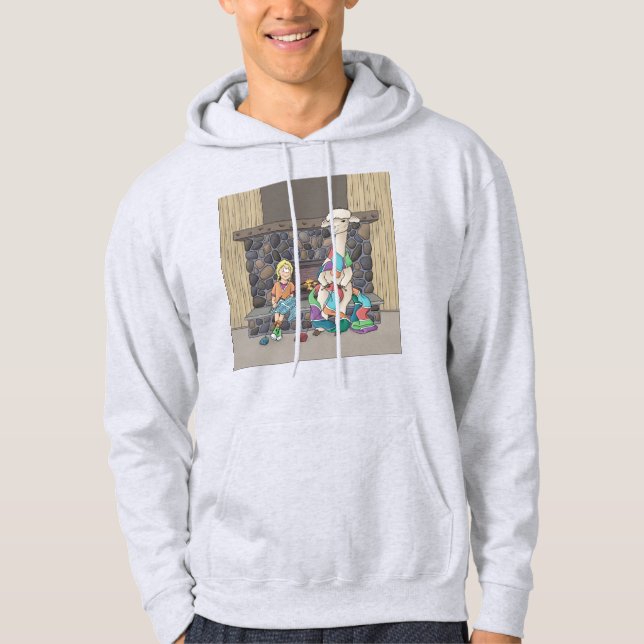 Alpaca Knitting Hoodie (Vorderseite)
