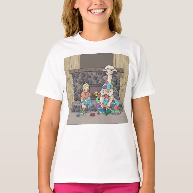 Alpaca Knitting T-Shirt (Vorderseite)