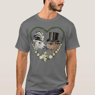 Alpaca Lama Bride und Groom Wedding Gift T-Shirt