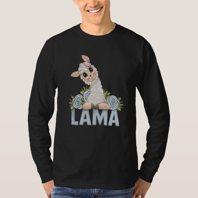 alpaca llama animal  animal T-Shirt (Vorderseite)
