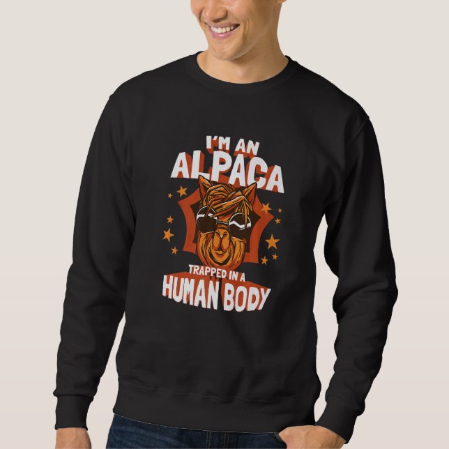 Alpaca Llama Animal Sweatshirt (Vorderseite)