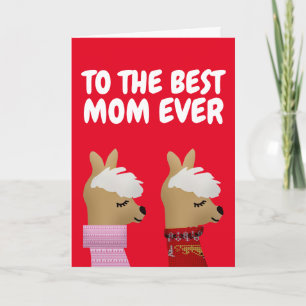 ALPACA LLAMA MOTHER'S DAY CARD KARTE